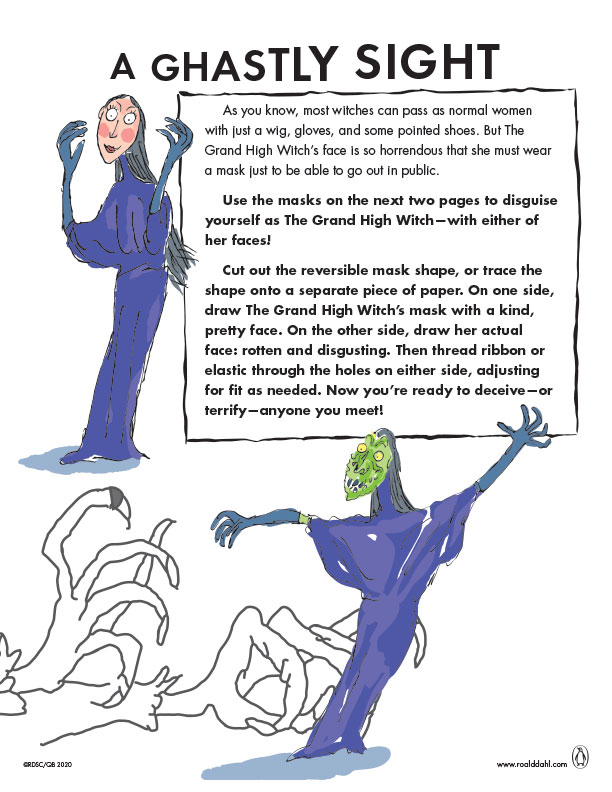 A Ghastly Sight: Grand High Witch Face Masks